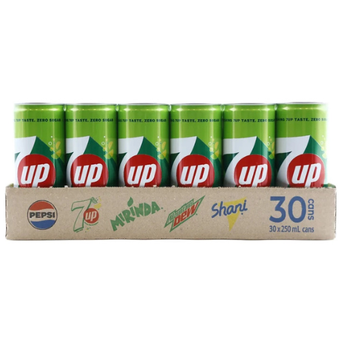 سفن أب زيرو سكر مشروب غازي 30 ×250 مل