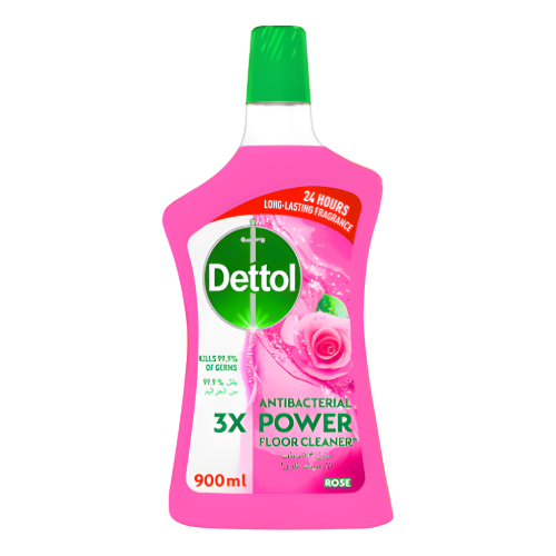 ديتول منظف الأرضيات القوي المضاد للبكتيريا برائحة الورد 900مل