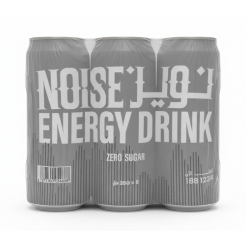 مشروب طاقة خالي من السكر عبوة معدنية نويز 6 × 250 مل