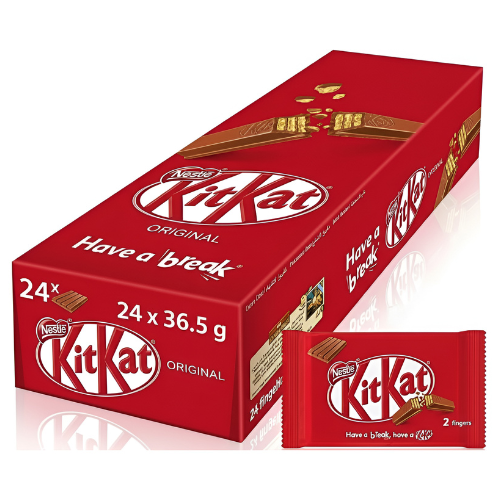 بسكويت ويفر بالشوكولاتة كيت كات 4 أصابع 24 ×36.5 جم