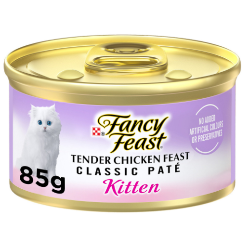 بورينا فانسي فيست باتيه كلاسيك دجاج طري للقطط الصغيرة (كتن) 85 جم