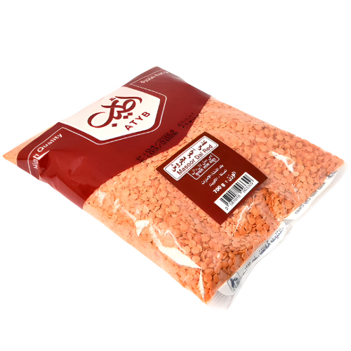 عدس احمر مجروش اطيب 700 جم