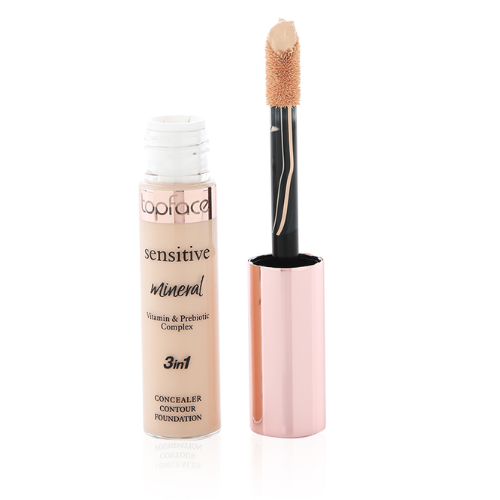 توب فيس كونسيلر للبشرة الحساسة مينيرال 3 في 1 - رقم 002