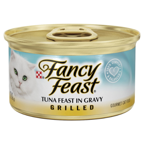 بورينا فانسي فيست تونة مشوية طعام قطط رطب 85 جم