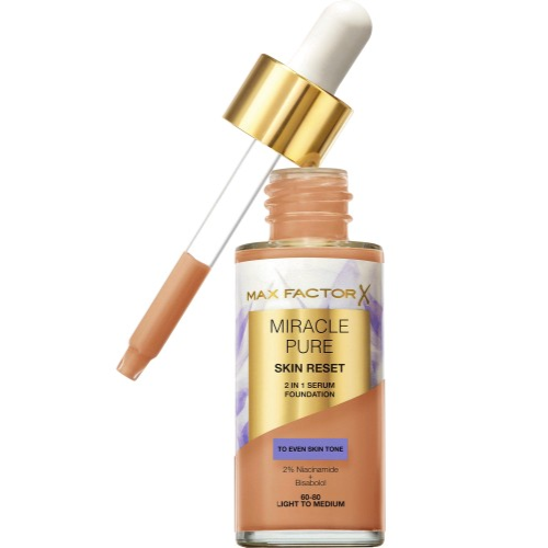 ماكس فاكتور ميراكل بيور سيروم أساس تجديد البشرة 2 في 1 - 30 مل LIGHT TO MEDIUM