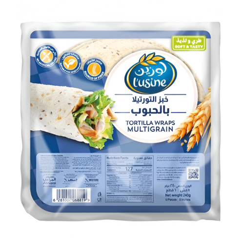 خبز التورتيلا بالحبوب لوزين 240جم