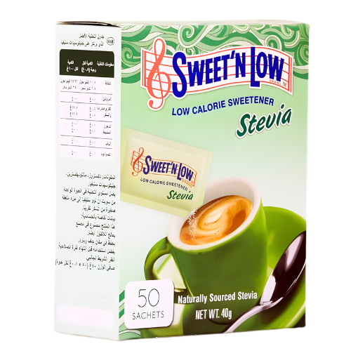 محلي ستيفيا منخفض السعرات سويت ان لو 50 كيس