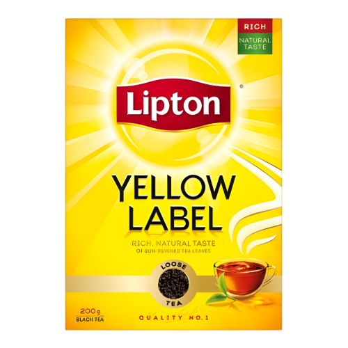 شاي فرط اسود العلامة الصفراء ليبتون 200جم
