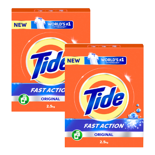 تايد مسحوق غسيل الاصلي سريع الذوبان اخضر 2 × 2.5كجم