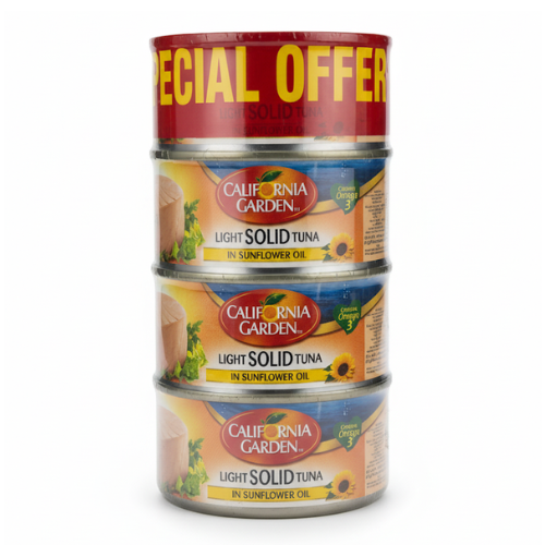 تونا لايت بالزيت حدائق كاليفونيا 4 × 170 جم