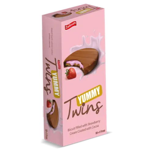 توينز يمي بسكويت محشي كريمة الفراولة زلوم 12 × 30جم