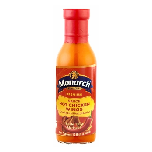 صلصة أجنحة دجاج حارة 355مل مونارك بريميوم