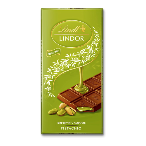 لندور شوكولاتة حشوة الفستق لينت 100جم