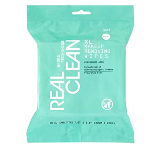 ريل كلين ريل تكنيك مناديل تنظيف للمكياج  إكس إل - 25 قطعة