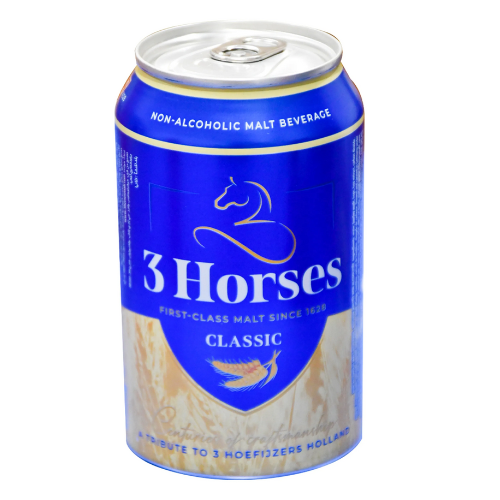 شراب ملت الشعير 3 احصنة خالي الكحول 330 مل