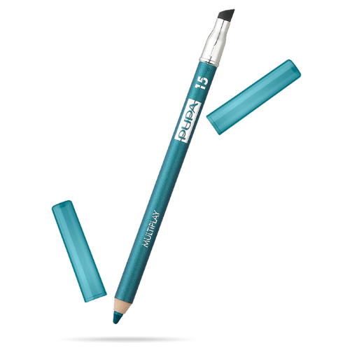 بوبا قلم تحديد العيون بفرشاة وظلال عيون 15 Blue Green