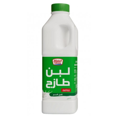 كي دي كاو لبن طازج كامل الدسم 1 لتر