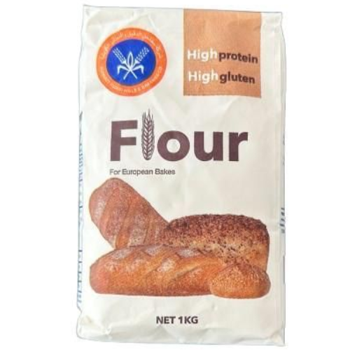 طحين عالي البروتين والجلوتين المطاحن 1 كيلو