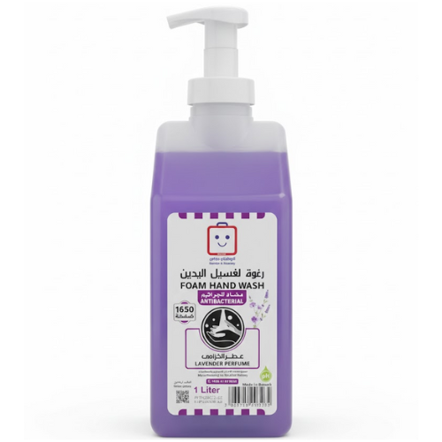 صابون فوم ممتاز مضاد للبكتيريا الخزامى الروضة 1 لتر