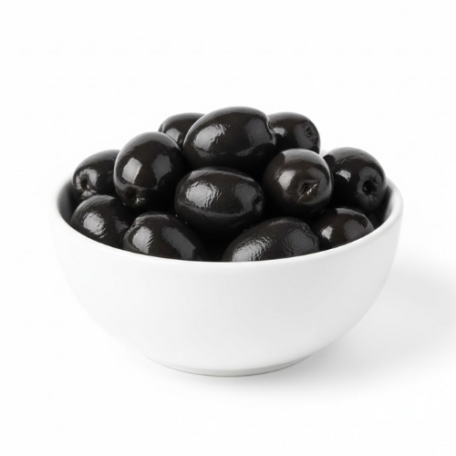 زيتون اسود قليل الملح 250 جم (تقريبا)