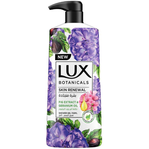 لوكس بوتانيكالز غسول الجسم لتجديد البشرة، خلاصة التين وزيت الجيرانيوم، 700 مل