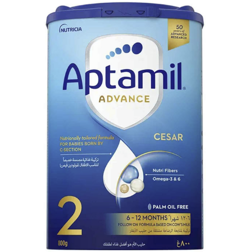 ابتاميل ادفانس سيزر حليب اطفال 2 من6-12شهر 800جرام