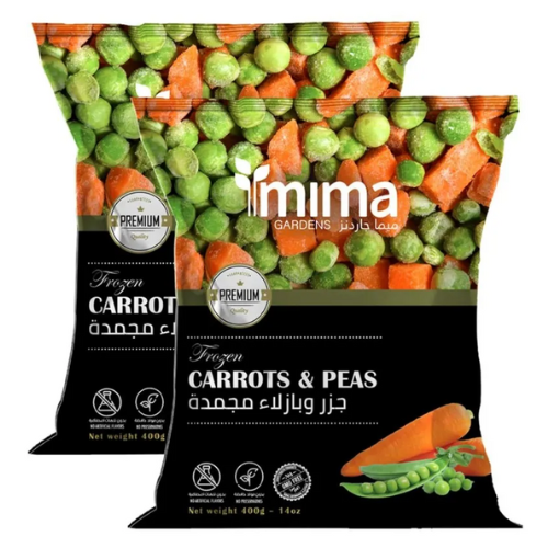 حبة ميما جاردنز بازيلا وجزر مجمد 2*400 غ