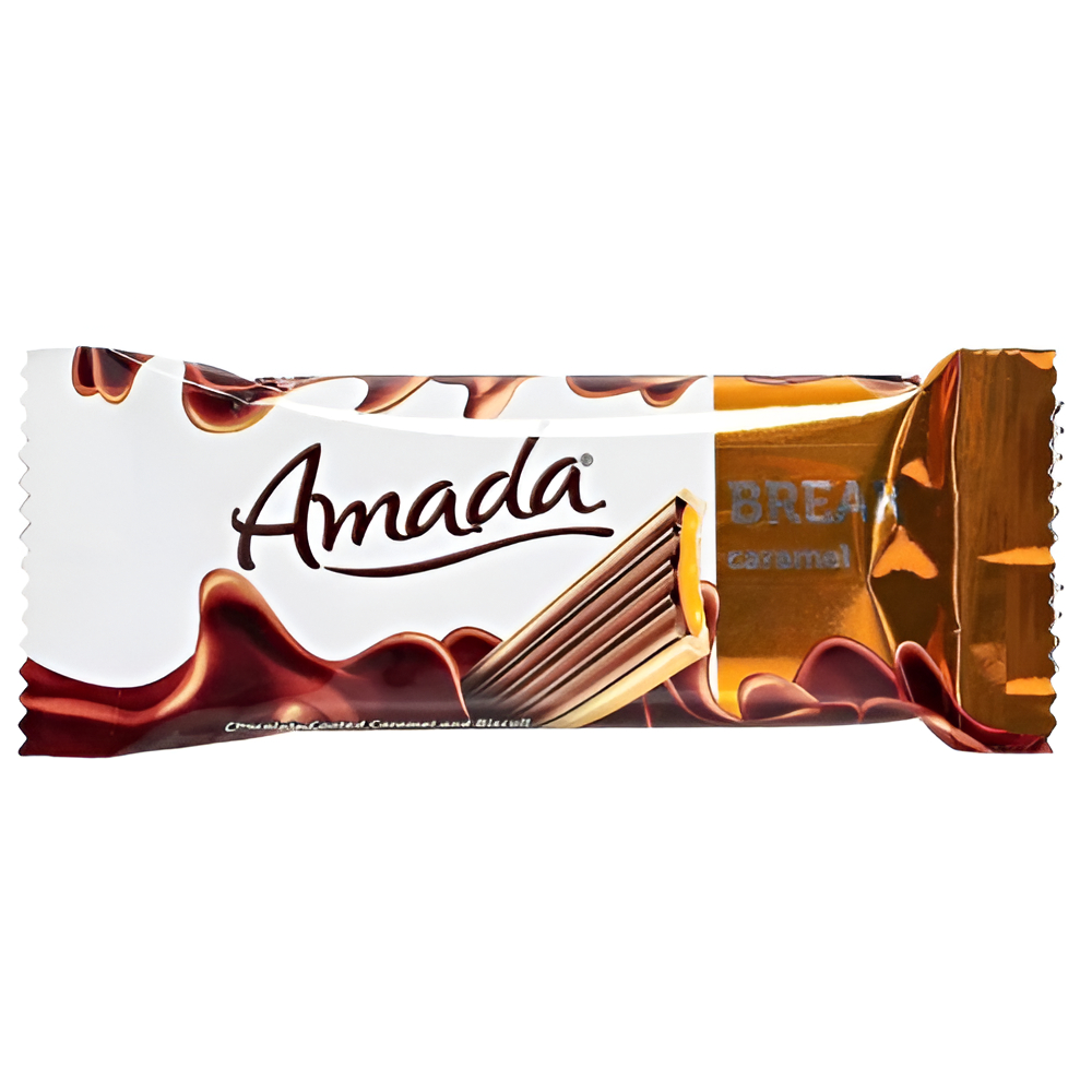 بسكويت بريك بالشوكولاتة والكراميل من أمادا، 20 جم