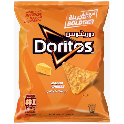 رقائق الذرة دوريتوس جبنة الناتشو 120جم