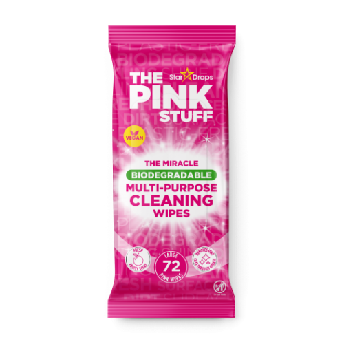 مناديل مبللة متعددة الأغراض ستار دروبس ذا بينك ستاف 12 حبة | The Pink Stuff