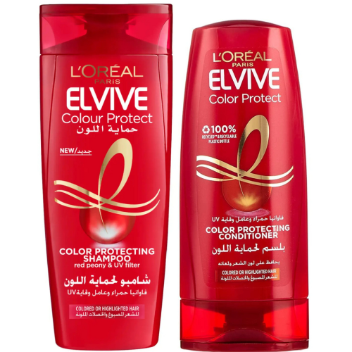 لوريال باريس إلفيف شامبو لحماية اللون 400 مل + بلسم 360 مل