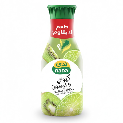 نكتار كيوي وليمون والفواكه المشكله بدون سكر 1.35لتر ندى