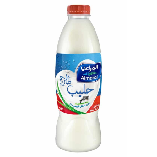 المراعى حليب طازج قليل الدسم 1لتر