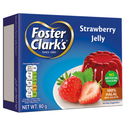 فوستر كلاركس جيلي بنكهة الفراولة 80 جم