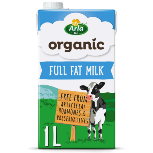 أرلا حليب عضوي كامل الدسم 1 لتر