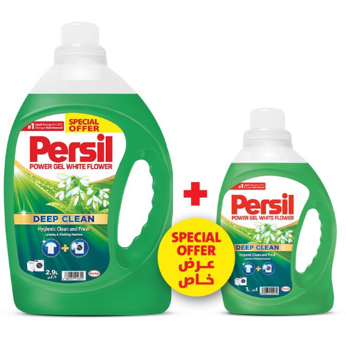 برسيل جل برائحة الزهور البيضاء 2.9 لتر +1 لتر