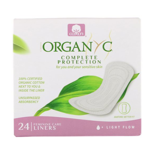 اورجانيك فوط صحية يومية مطوية قطن عضوي خفيف التدفق 24حبة