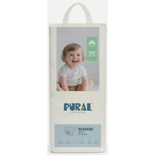 حفاظة اطفال رقم 6 بورال   XXL 40