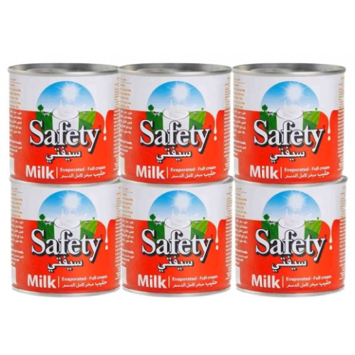 حبه حليب مبخر سيفتي كامل الدسم 6*170 جم