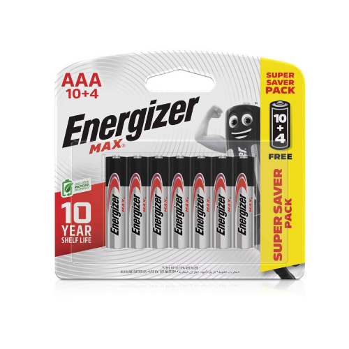 بطاريات انرجايزر الكالاين ماكس AAA 10+4