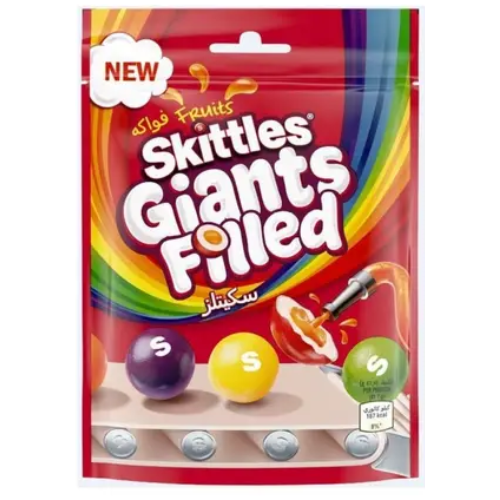 سكيتلز كيس حلوى فواكه عملاقة، 125 غرام
