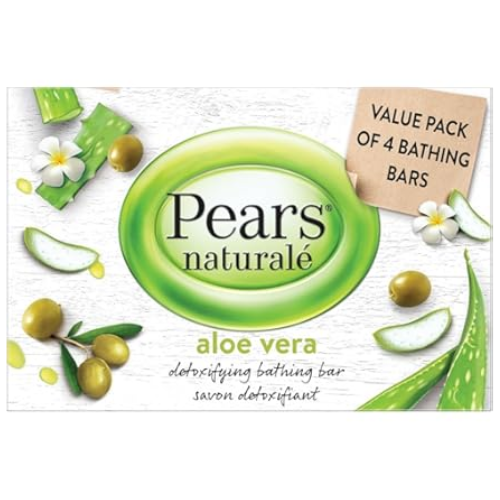 صابون بيرز، صابون قطع طبيعي بالصبار وزيت الزيتون، 4 × 125 جم