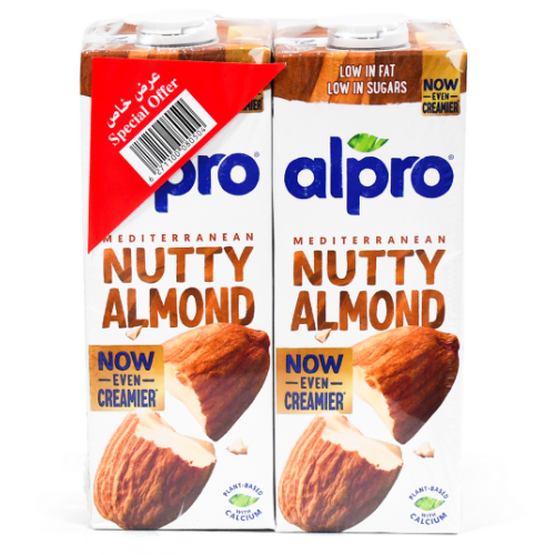 ألبرو حليب اللوز المحمص منوع 2 × 1 لتر