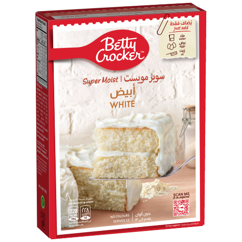 بيتي كروكر خليط كعك أبيض مخملي فائق الطراوة 510 جم