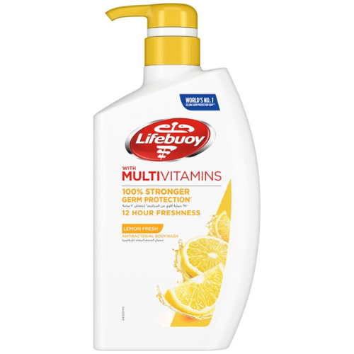 غسول جسم مطور بالفضة انتعاش الليمون 500م لايف بوي