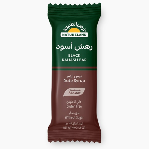 رهش اسود - دبس التمر عضوي ارض الطبيعة 40جم