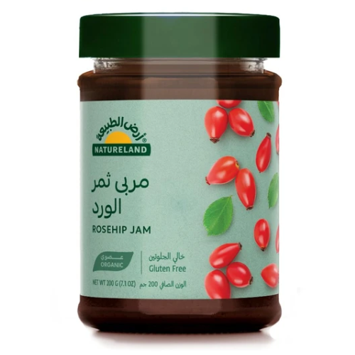 مربى ثمر الورد عضوي  أرض الطبيعة 200 جم