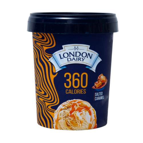 آيس كريم قليل السعرات كراميل مملح لندن ديري 473مل