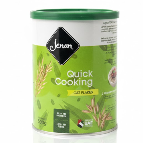 شوفان أبيض غني بالألياف جنان 500 جم