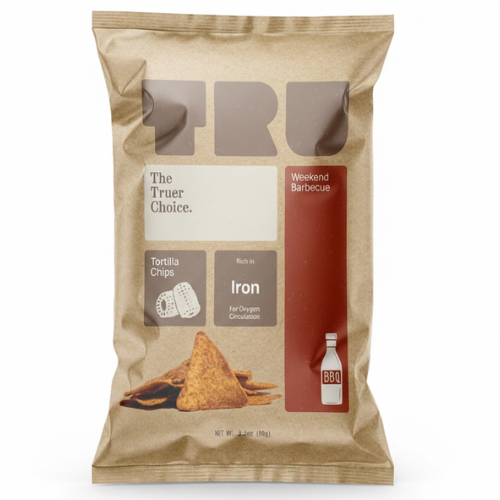 ترو رقائق تورتيا باربكيو مدعمة بالمعادن 90 جم Prolife